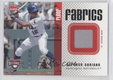 2006 Fleer - Fabrics #FF-AS - Alfonso Soriano