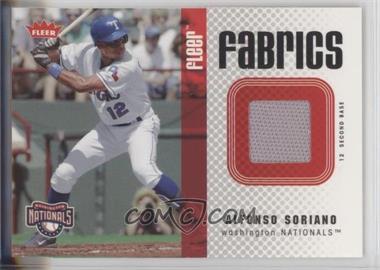 2006 Fleer - Fabrics #FF-AS - Alfonso Soriano