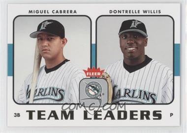 2006 Fleer - Team Leaders #TL-11 - Miguel Cabrera, Dontrelle Willis