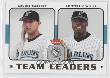 2006 Fleer - Team Leaders #TL-11 - Miguel Cabrera, Dontrelle Willis