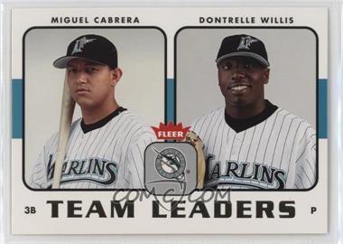 2006 Fleer - Team Leaders #TL-11 - Miguel Cabrera, Dontrelle Willis