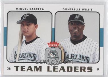 2006 Fleer - Team Leaders #TL-11 - Miguel Cabrera, Dontrelle Willis