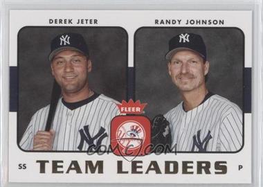 2006 Fleer - Team Leaders #TL-18 - Derek Jeter, Randy Johnson