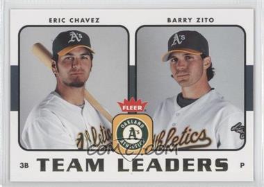 2006 Fleer - Team Leaders #TL-19 - Eric Chavez, Barry Zito