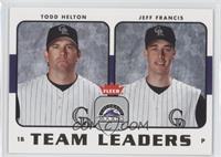 Todd Helton, Jeff Francis