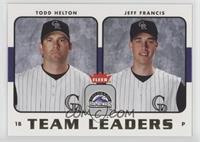 Todd Helton, Jeff Francis