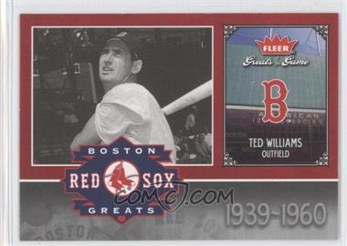 2006 Fleer Greats of the Game - Red Sox Greats #BOS-TW - Ted Williams