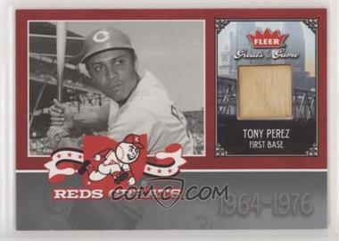 2006 Fleer Greats of the Game - Reds Greats - Memorabilia #CIN-TP - Tony Perez [Noted]