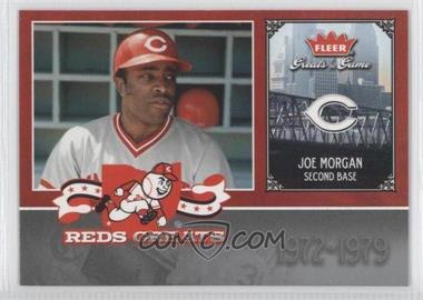 2006 Fleer Greats of the Game - Reds Greats #CIN-JM - Joe Morgan