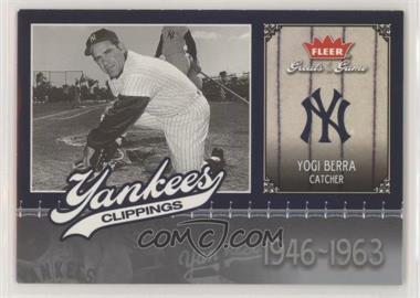 2006 Fleer Greats of the Game - Yankees Clippings #NYY-YB - Yogi Berra