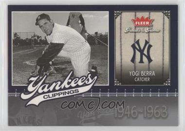2006 Fleer Greats of the Game - Yankees Clippings #NYY-YB - Yogi Berra