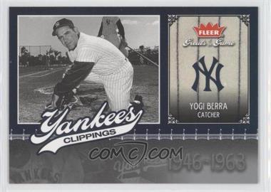 2006 Fleer Greats of the Game - Yankees Clippings #NYY-YB - Yogi Berra