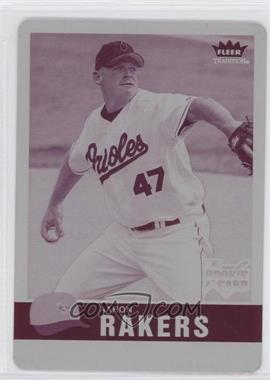 2006 Fleer Tradition - [Base] - Printing Plate Magenta #120 - Aaron Rakers /1