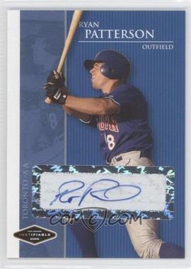 2006 Just Minors - Justifiable - Autographs #JF-31 - Ryan Patterson