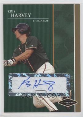 2006 Just Minors - Justifiable - Gold Autographs #JF-11 - Kris Harvey /50