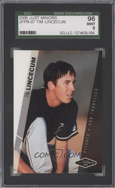 2006 Just Minors - Justifiable Preview 2006 #JFPr-07 - Tim Lincecum [SGC 9 MINT]