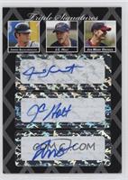 Jarrod Saltalamacchia, J.C. Holt, Jon Owings #/3