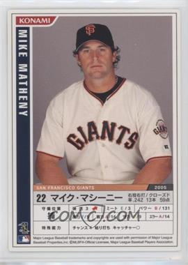 2006 Konami MLB - [Base] #M06-038 - Mike Matheny