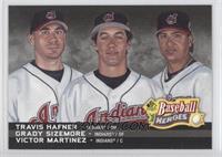 Grady Sizemore, Travis Hafner, Victor Martinez