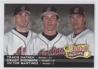 Grady Sizemore, Travis Hafner, Victor Martinez