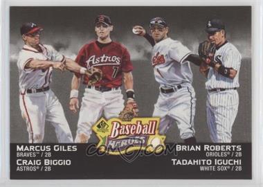 2006 SP Authentic - Baseball Heroes #SPAH-69 - Marcus Giles, Tadahito Iguchi, Brian Roberts, Craig Biggio