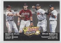 Marcus Giles, Tadahito Iguchi, Brian Roberts, Craig Biggio