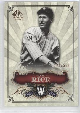 2006 SP Legendary Cuts - [Base] #178 - Sam Rice /550