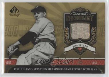 2006 SP Legendary Cuts - Baseball Chronology - Materials #BC-BF - Bob Feller