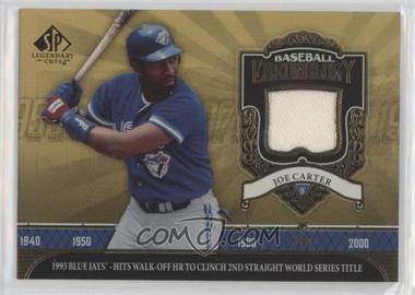 2006 SP Legendary Cuts - Baseball Chronology - Materials #BC-JC - Joe Carter