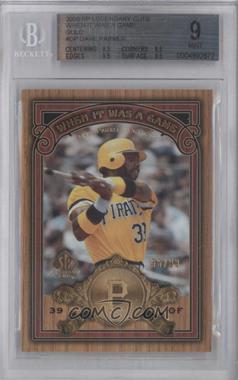 2006 SP Legendary Cuts - When It Was A Game - Gold #WG-DP - Dave Parker /99 [BGS 9 MINT]