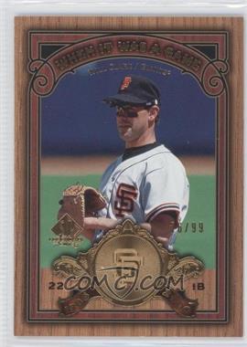 2006 SP Legendary Cuts - When It Was A Game - Gold #WG-WC - Will Clark /99