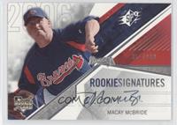 Rookie Signatures - Macay McBride #/999