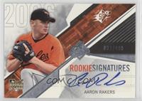 Rookie Signatures - Aaron Rakers #/499