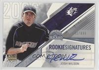 Rookie Signatures - Josh Wilson #/999