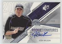 Rookie Signatures - Josh Wilson #/999