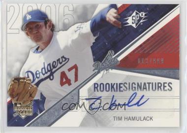 2006 SPx - [Base] #123 - Rookie Signatures - Tim Hamulack /999
