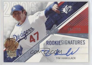 2006 SPx - [Base] #123 - Rookie Signatures - Tim Hamulack /999