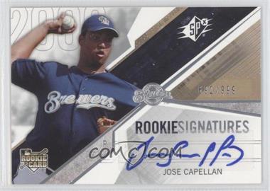 2006 SPx - [Base] #127 - Rookie Signatures - Jose Capellan /999