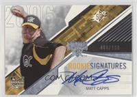 Rookie Signatures - Matt Capps #/999