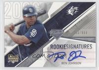 Rookie Signatures - Ben Johnson #/999