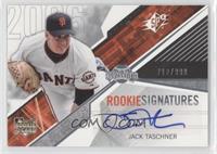 Rookie Signatures - Jack Taschner #/999