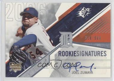 2006 SPx - [Base] #157 - Rookie Signatures - Joel Zumaya /599
