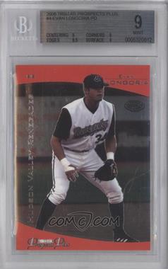 2006 TRISTAR Prospects Plus - [Base] #4 - Evan Longoria [BGS 9 MINT]