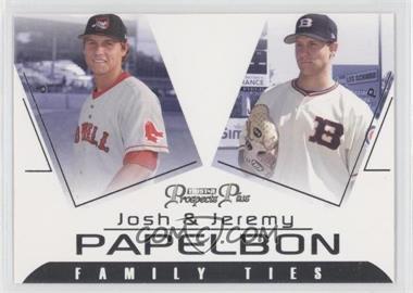 2006 TRISTAR Prospects Plus - Family Ties #FT-3 - Josh Papelbon, Jeremy Papelbon