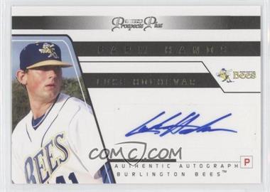 2006 TRISTAR Prospects Plus - Farm Hands Autographs - Gold #FH 20 - Luke Hochevar /25