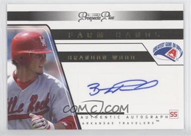 2006 TRISTAR Prospects Plus - Farm Hands Autographs - Gold #FH 50 - Brandon Wood /25