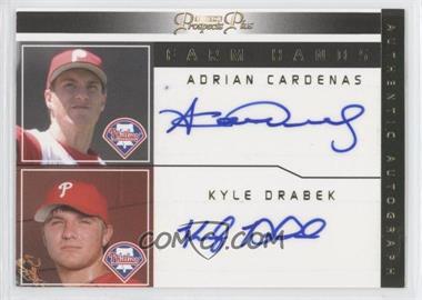 2006 TRISTAR Prospects Plus - Farm Hands Dual Autographs #FH-ACKD - Adrian Cardenas, Kyle Drabek /15