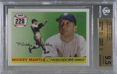 2006 Topps - Multi-Year Issue Mickey Mantle Home Run History #MHR228 - Mickey Mantle [BGS 9.5 GEM MINT]