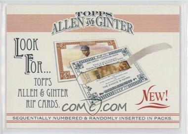 2006 Topps Allen & Ginter's - Ad Cards #RICA - Rip Cards