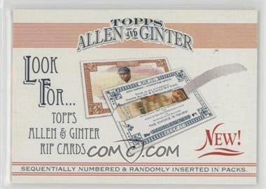 2006 Topps Allen & Ginter's - Ad Cards #RICA - Rip Cards